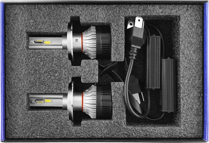 Лампа светодиодная MTF LIGHT серия MaxBeam, H4, 12V, 55W, 5000lm, 6000K, кулер MB04K6 - изображение 2