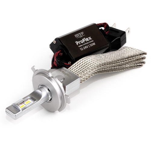 Лампа светодиодная MTF LIGHT ProFLEX H4/H19 6000k, 3000lm, 12-24v, 30w, NO FAN, 2шт. PF04K5 - изображение 2