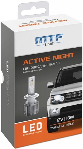 Лампа светодиодная MTF LIGHT серия ACTIVE NIGHT, HB3, 18W, 1750lm, 6000K LANB3K6 - изображение 3