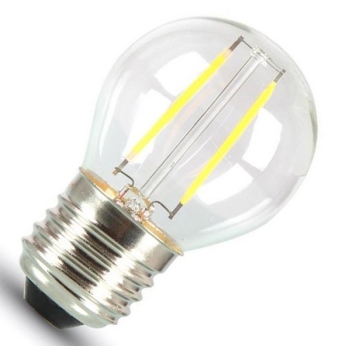 Лампа светодиодная Neon-Night G45 Filament E27, 2W, 230B, теплый белый 3000K IP65 601-802