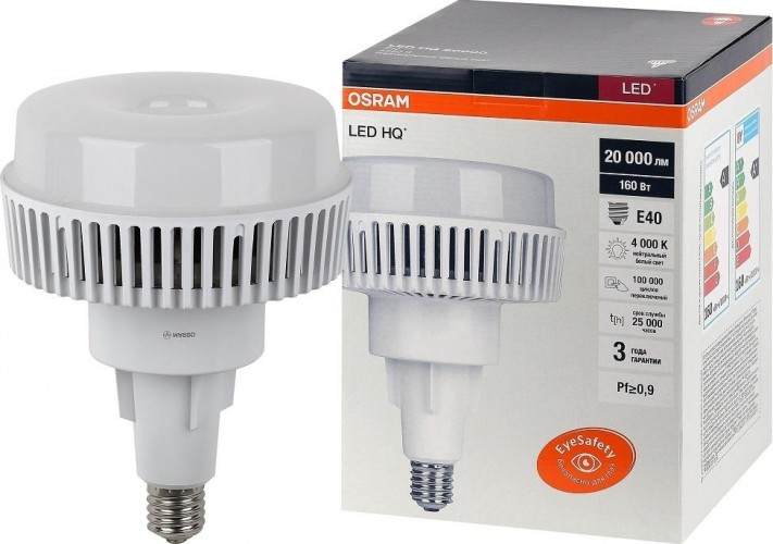 Лампа светодиодная Osram LED HQ special 20000 160w/840 230v ac e40 4058075576735