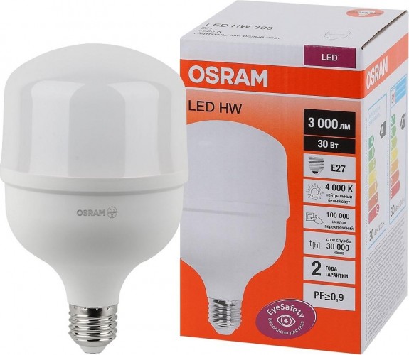 Лампа светодиодная Osram LED HW 30w/840 230v e27 4058075576773