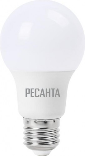 Лампа светодиодная Ресанта A60 7W 3000К E27 76/1/11
