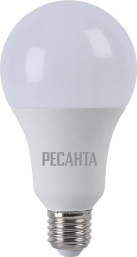 Лампа светодиодная Ресанта A80 20W 3000К E27 76/1/21