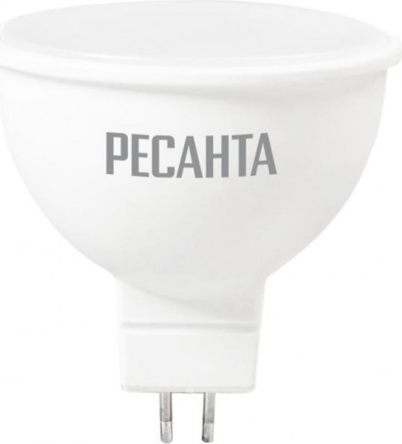 Лампа светодиодная Ресанта MR16 7W 4000К GU5.3 76/1/24