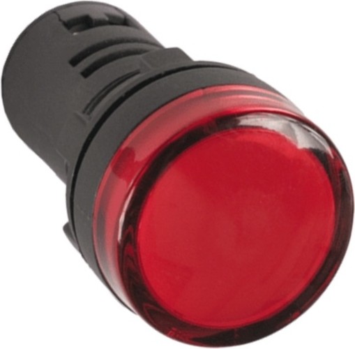Лампа светосигнальная IEK AD22DS d=22мм 24В AC/DC красная BLS10-ADDS-024-K04