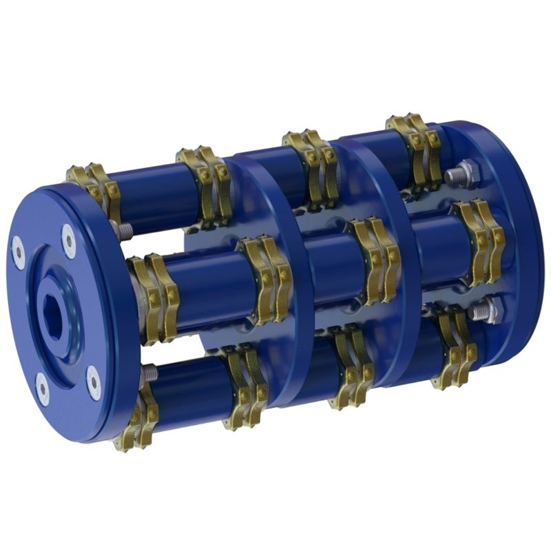 Фрезеровальный барабан (фреза) с пятигранными ножами для нанесения насечек LATOKHO DSCN 200 15/40 - изображение 2