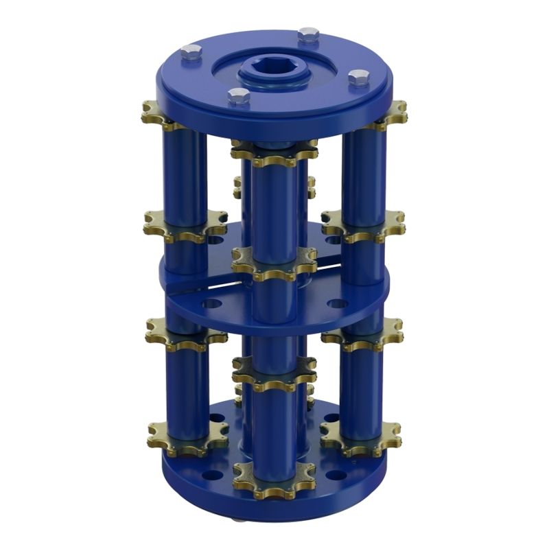 Фрезеровальный барабан (фреза) с восьмигранными ножами для нанесения насечек LATOKHO DSCN 350 8/100