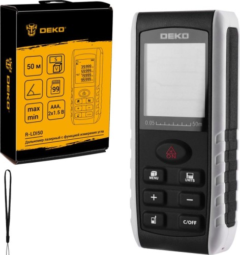 Лазерный дальномер DEKO R-LDI50 c функцией измерения угла 083-3603 - изображение 4