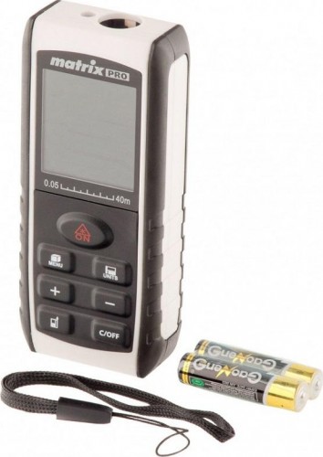 Лазерный дальномер MATRIX LD-40 40м с электронным угломером 38015