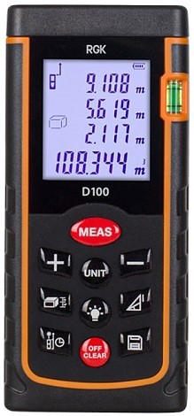 Лазерный дальномер RGK D100 4610011870040