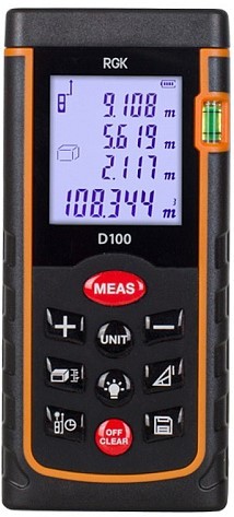 Лазерный дальномер RGK D100 С ПОВЕРКОЙ 755658