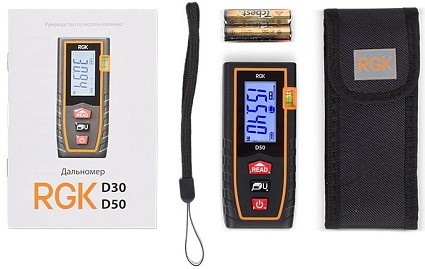 Лазерный дальномер RGK D50 4610011871825 - изображение 5