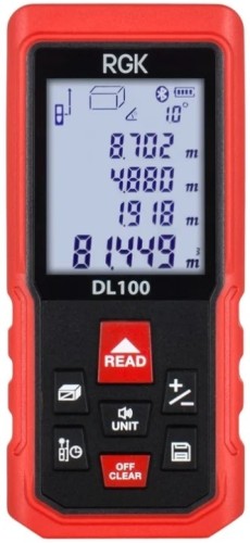 Лазерный дальномер RGK DL100 с угломером  4610011875076