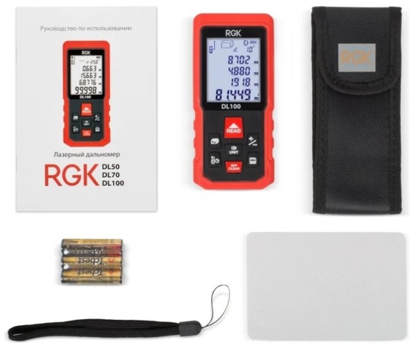 Лазерный дальномер RGK DL100 с угломером  4610011875076 - изображение 2