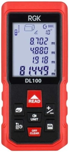 Лазерный дальномер RGK DL100 С ПОВЕРКОЙ с угломером  755719