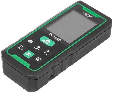 Лазерный дальномер RGK DL100G зеленый луч с угломером  778190 - изображение 4