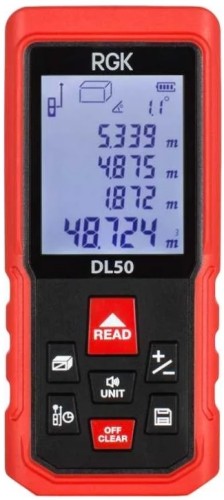 Лазерный дальномер RGK DL50 С ПОВЕРКОЙ с угломером  755696