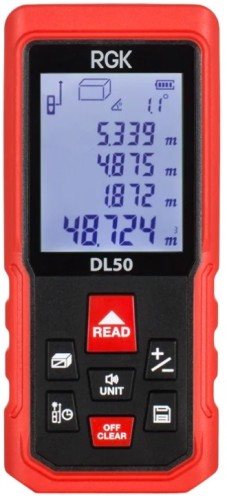 Лазерный дальномер RGK DL50 с угломером  4610011873904