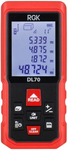 Лазерный дальномер RGK DL70 с угломером  4610011873911