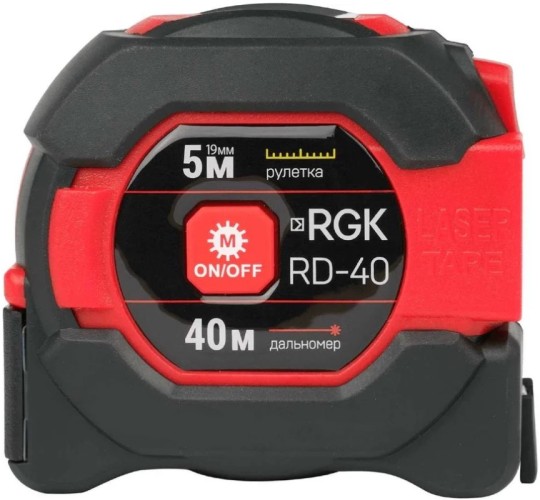 Лазерный дальномер RGK RD40 с рулеткой  774871 - изображение 5