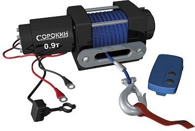Лебедка автомобильная СОРОКИН 4.929 (0,9 т - 15,2 м) на ATV