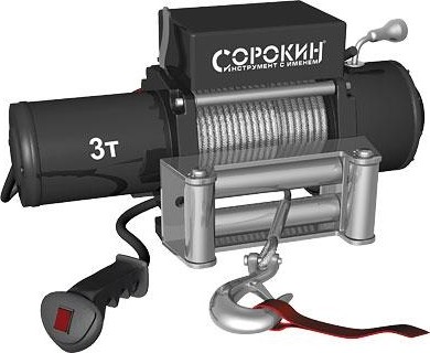 Лебедка автомобильная СОРОКИН 4.903 (3,0 т - 24 м)