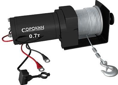 Лебедка автомобильная СОРОКИН 4.917 (0,7 т - 7,6 м) на ATV