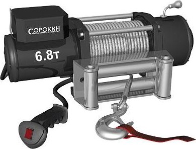 Лебедка автомобильная СОРОКИН 4.906 (6,8 т - 28 м)