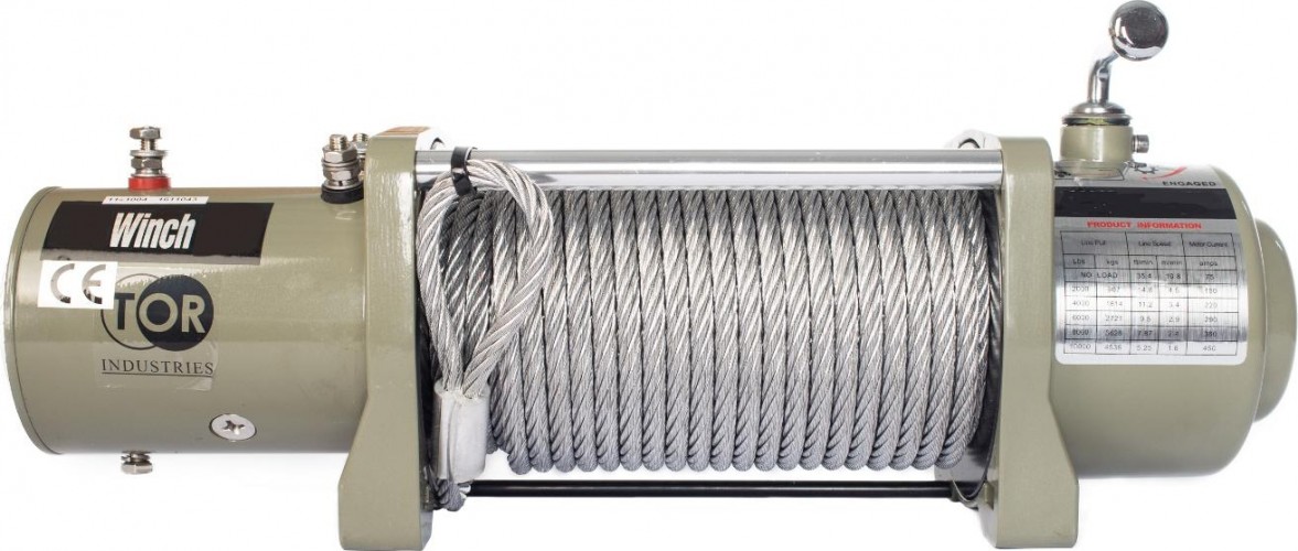 Лебедка автомобильная TOR S12000 (5443 кг/28 м) 12 V (1141204) 1141204