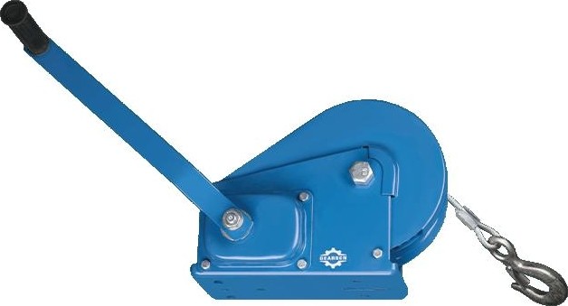 Лебедка барабанная Gearsen BHW-1100 ручная с тормозом (1179кг, канат 10м) GBHWK 1110