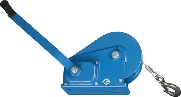 Лебедка барабанная Gearsen BHW- 500 ручная с тормозом (544кг, канат 10м) GBHWK 0510