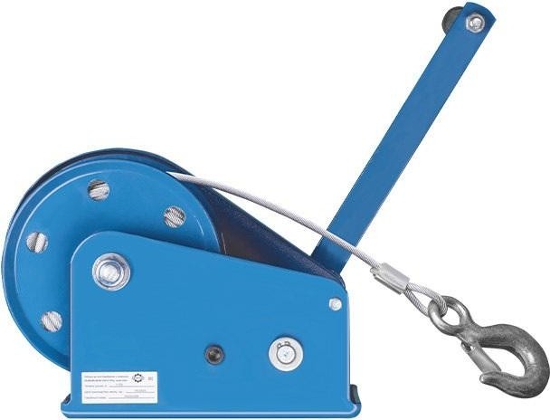 Лебедка барабанная Gearsen BHW- 500 ручная с тормозом (544кг, канат 20м) GBHWK 0520