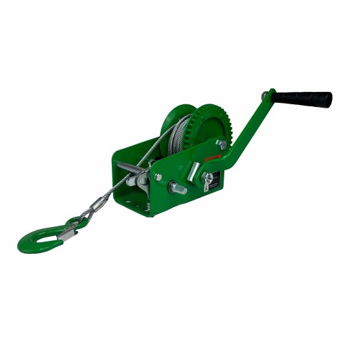 Лебедка барабанная HITCH HW 1100, канат 10 м, 1100 кг SZ073149