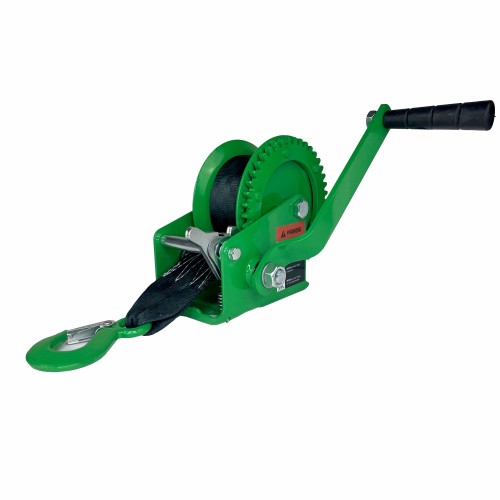 Лебедка барабанная HITCH HW 500, лента 10 м, 500 кг SZ073173