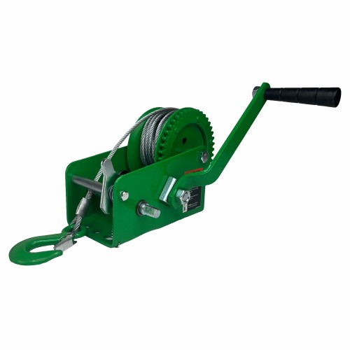 Лебедка барабанная HITCH HW 900, канат 10 м, 900 кг SZ073176