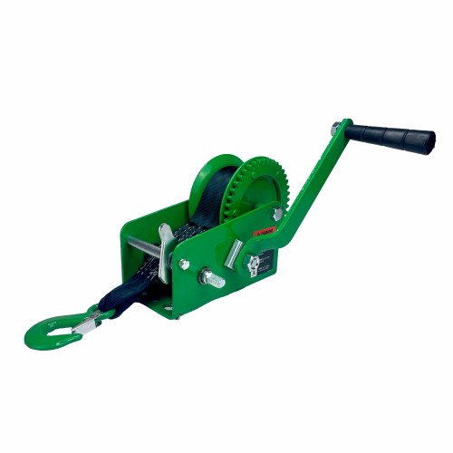 Лебедка барабанная HITCH HW 900, лента 10 м, 900 кг SZ073177