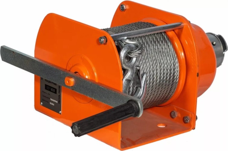 Лебедка барабанная СИБТАЛЬ JHW 2Т*40М ручная  00013972 - изображение 3