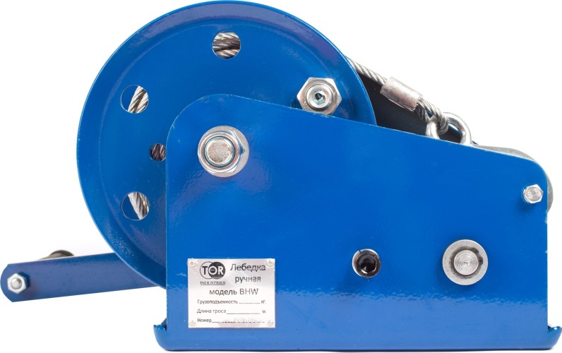 Лебедка барабанная TOR BHW-2600 г/п 1,0 т, длина троса 20 м, 11315 11315 - изображение 2