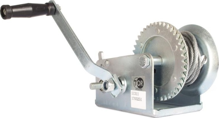 Лебедка барабанная TOR FD-1200 г/п 0,5 т, длина ленты 10 м, 1001264 1001264