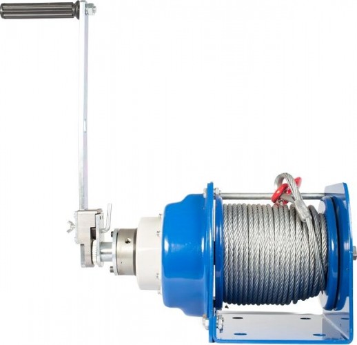 Лебедка барабанная TOR ЛТ-1 (JHW) г/п 1,0 т, длина троса 40 м, 11316 11316