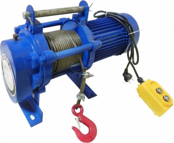 Лебедка электрическая ZITREK KCD- 300/600/220V канат 60 м 001-5423
