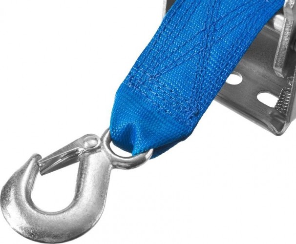 Лебедка ручная барабанная ЗУБР "ПРОФЕССИОНАЛ" тяговая, ленточная, 0.5 т, 8 м 43115-0.5 43115-0.5 - изображение 3