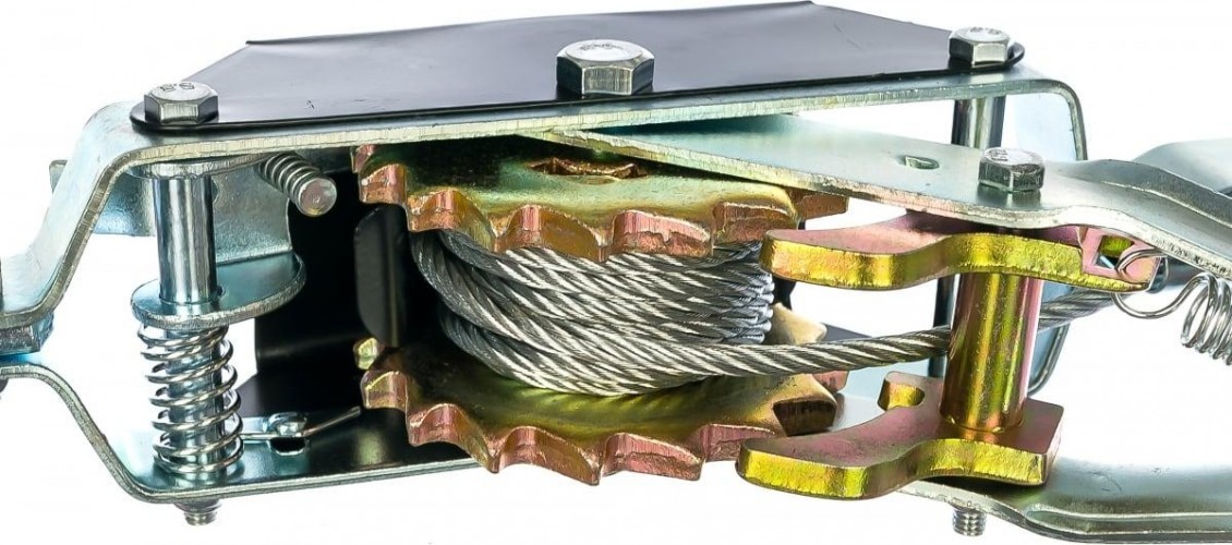 Лебедка рычажная MATRIX тяга-2 т, подъем-0,8 т,  двойное храповое колесо 52260 - изображение 2