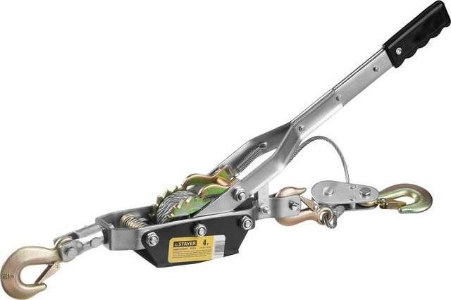 Лебедка рычажная STAYER "Maxpull" 4 тонны, трос 3 метра, 4310-4 4310-4