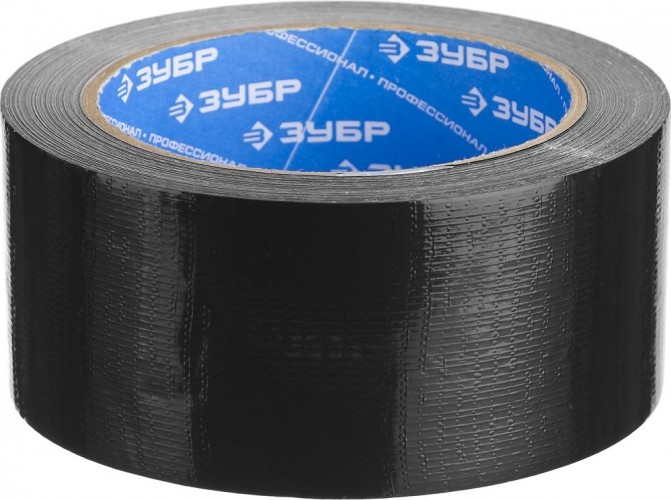 Лента армированная универсальная ЗУБР ПРОФЕССИОНАЛ РЕФИЛ влагостойкая черная 48 мм х 25 м 12096-50-25