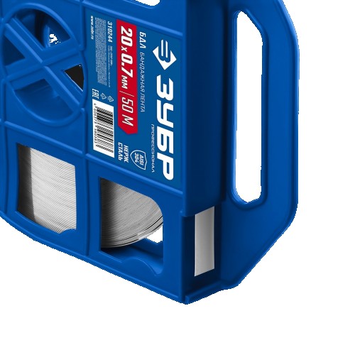 Лента бандажная ЗУБР 310244 БДЛ 20х0.7 мм, 50 м, нержавеющая, AISI 304 - изображение 2