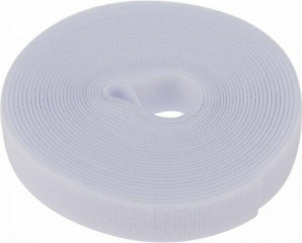 Лента-липучка REXANT 5 мх20 мм, белая многоразовая (1 шт.) 07-7521