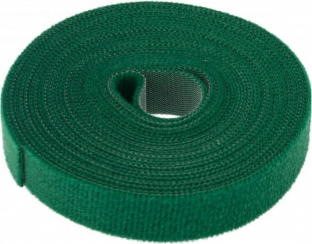 Лента-липучка REXANT 5 мх20 мм, зеленая многоразовая (1 шт.) 07-7523
