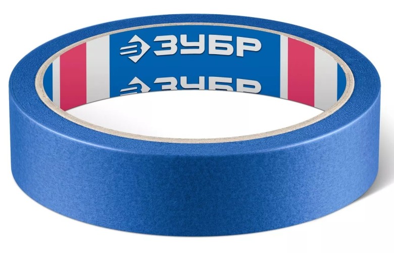 Лента малярная ЗУБР 12141-24 №100 24 ммх25 м, для гладких и слегка шероховатых